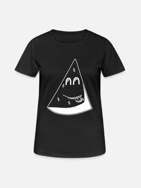 Watermelon in white - Women's Breathable T-Shirt - black