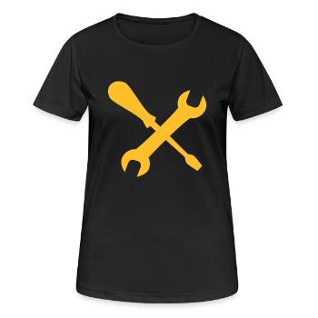 un outil, des outils - T-shirt respirant Femme - noir - Devant - AI Model Female 172 light (172cm)