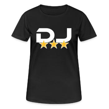 DJ - Women's Breathable T-Shirt - black - Front - AI Model Female 172 light (172cm)
