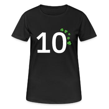 10 - T-shirt respirant Femme - noir - Devant - AI Model Female 172 light (172cm)