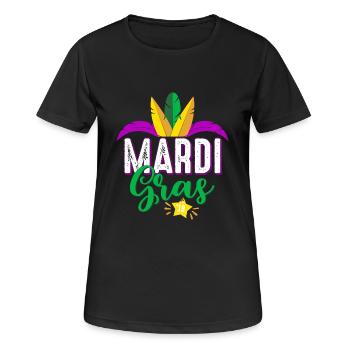 Fête de Mardi Gras 2018 - Carnaval - mardi gras - T-shirt respirant Femme - noir - Devant - AI Model Female 172 light (172cm)