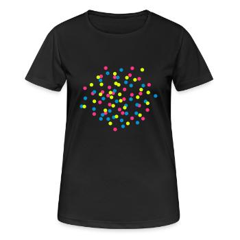 Confetti - Women's Breathable T-Shirt - black - Front - AI Model Female 172 light (172cm)