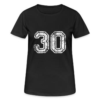 30 - Women's Breathable T-Shirt - black - Front - AI Model Female 172 light (172cm)