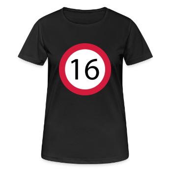 16 - T-shirt respirant Femme - noir - Devant - AI Model Female 172 light (172cm)