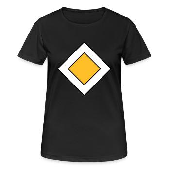 Way sign - Women's Breathable T-Shirt - black - Front - AI Model Female 172 light (172cm)