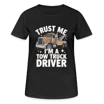 Tow Truck Truck Tow Truck - Women's Breathable T-Shirt - black - Front - AI Model Female 172 light (172cm)