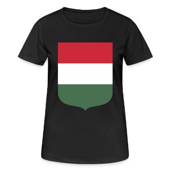 Hungary - Women's Breathable T-Shirt - black - Front - AI Model Female 172 light (172cm)
