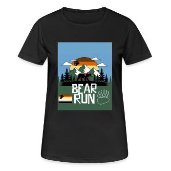 schwule Bären - Frauen T-Shirt atmungsaktiv - Schwarz - Vorne - AI Model Female 172 light (172cm)