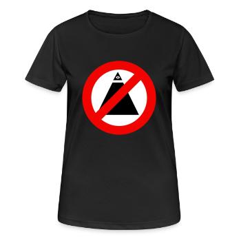 No-Illuminati - T-shirt respirant Femme - noir - Devant - AI Model Female 172 light (172cm)