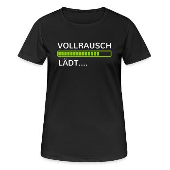 Alkohol Bier saufen betrunken Party feiern Sauf - Frauen T-Shirt atmungsaktiv - Schwarz - Vorne - AI Model Female 172 light (172cm)