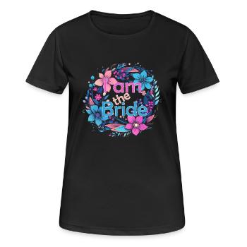 Bachelorette Party Outfit for the Bachelorette Party - Women's Breathable T-Shirt - black - Front - AI Model Female 172 light (172cm)