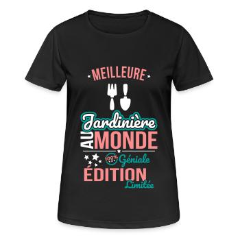 Best Planter in the World 100% Awesome - Women's Breathable T-Shirt - black - Front - AI Model Female 172 light (172cm)