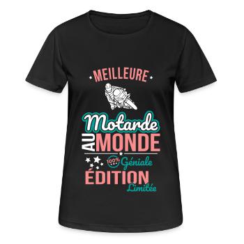 Best Female Biker in the World - 100% Awesome - Women's Breathable T-Shirt - black - Front - AI Model Female 172 light (172cm)