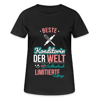 Best Pastry Chef in the World - 100% Authentic - Women's Breathable T-Shirt - black - Front - AI Model Female 172 light (172cm)