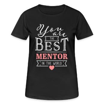 Best Mentor Best Mentor Thank You Nice Gift - Women's Breathable T-Shirt - black - Front - AI Model Female 172 light (172cm)
