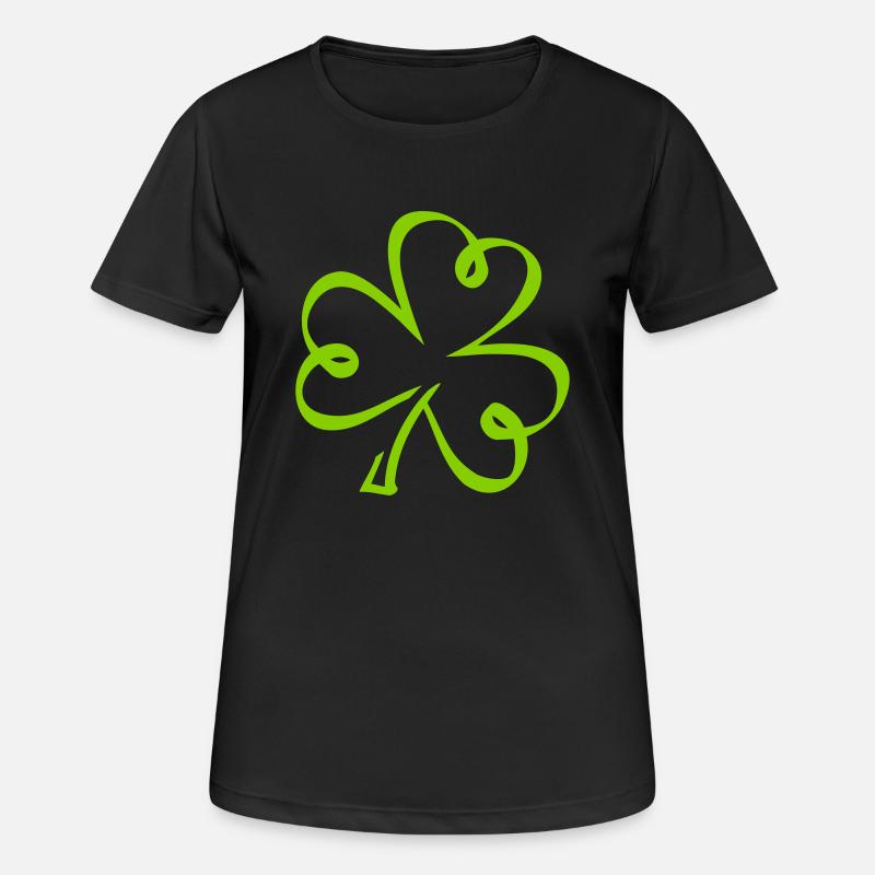 Shamrock - Women's Breathable T-Shirt - black