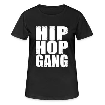 hip hop gang - T-shirt respirant Femme - noir - Devant - AI Model Female 172 light (172cm)