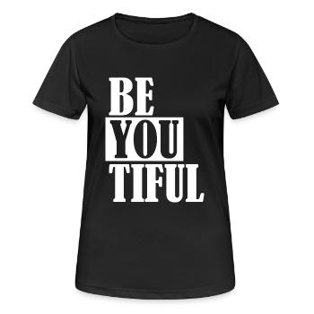 Beautiful beautiful wonderful w - Women's Breathable T-Shirt - black - Front - AI Model Female 172 light (172cm)