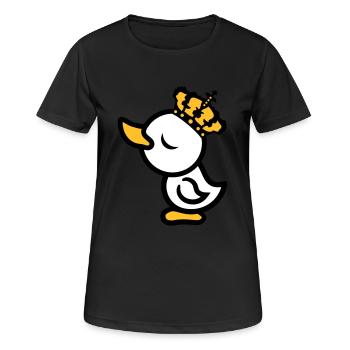 eitel koenig koenigin prinzessin chick krone arrog - Frauen T-Shirt atmungsaktiv - Schwarz - Vorne - AI Model Female 172 light (172cm)