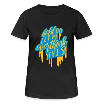 Permettez-moi d’exagérer - T-shirt respirant Femme - noir - Devant - AI Model Female 172 light (172cm)