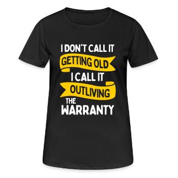 ICH NENNE ES NICHT ALT WERDEN - Frauen T-Shirt atmungsaktiv - Schwarz - Vorne - AI Model Female 172 light (172cm)