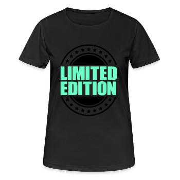 limited edition - Frauen T-Shirt atmungsaktiv - Schwarz - Vorne - AI Model Female 172 light (172cm)