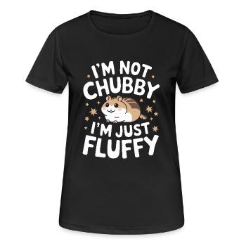 Hamster - Frauen T-Shirt atmungsaktiv - Schwarz - Vorne - AI Model Female 172 light (172cm)