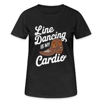 Line Dancing Dancing Dancers - Women's Breathable T-Shirt - black - Front - AI Model Female 172 light (172cm)