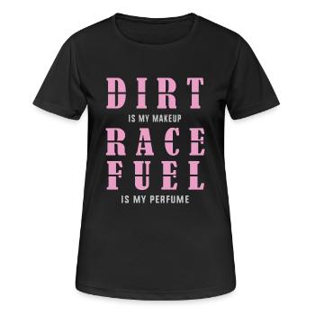 Course sur piste de terre battue - T-shirt respirant Femme - noir - Devant - AI Model Female 172 light (172cm)