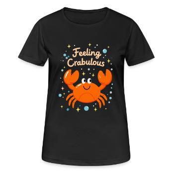 Feeling Crabulous - Women's Breathable T-Shirt - black - Front - AI Model Female 172 light (172cm)