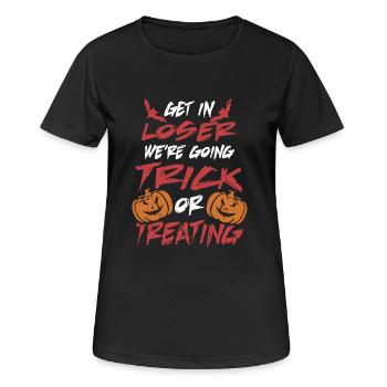 Halloween Trick or Treating - Women's Breathable T-Shirt - black - Front - AI Model Female 172 light (172cm)