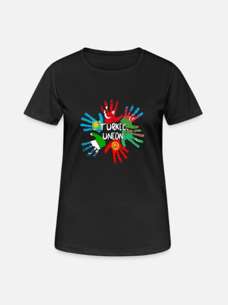 Turkic Union - Women's Breathable T-Shirt - black