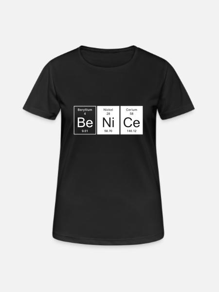Nice - Be Nice - T-shirt respirant Femme - noir