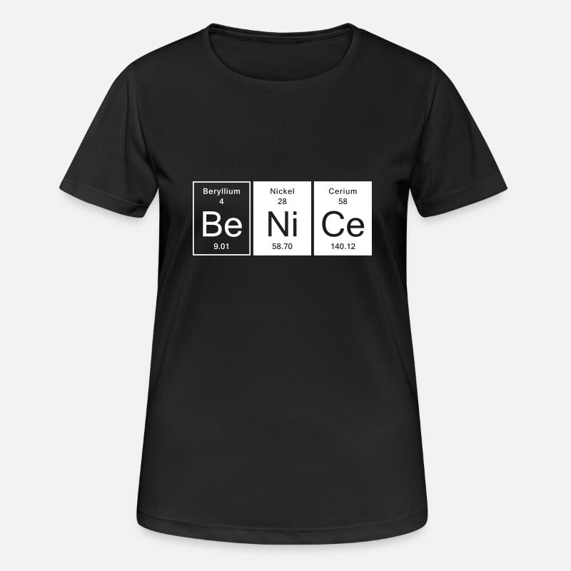 Nice - Be Nice - Women's Breathable T-Shirt - black