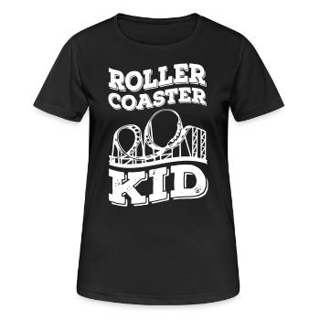 Montagnes russes Enfants - T-shirt respirant Femme - noir - Devant - AI Model Female 172 light (172cm)