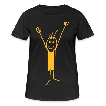Yeah ... - V - Women's Breathable T-Shirt - black - Front - AI Model Female 172 light (172cm)