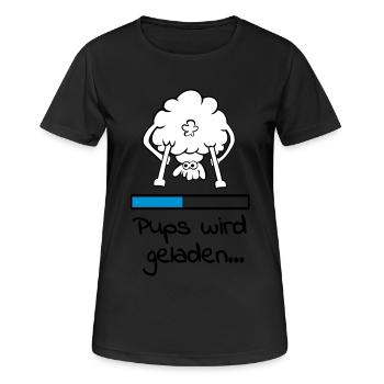 pups_geladen_2_3f - Women's Breathable T-Shirt - black - Front - AI Model Female 172 light (172cm)