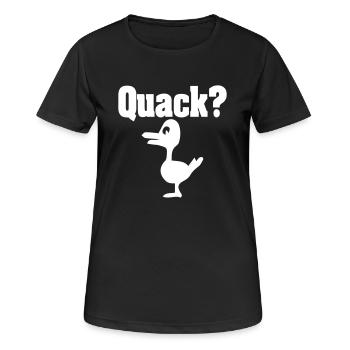 Quack - Women's Breathable T-Shirt - black - Front - AI Model Female 172 light (172cm)