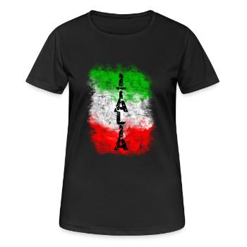 italia - Women's Breathable T-Shirt - black - Front - AI Model Female 172 light (172cm)
