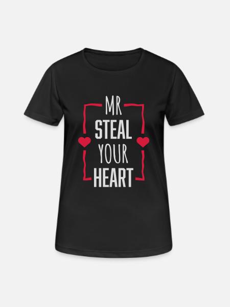 mr steal your heart - Women's Breathable T-Shirt - black