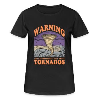 L’amour des tempêtes et des phénomènes météorologiques - T-shirt respirant Femme - noir - Devant - AI Model Female 172 light (172cm)