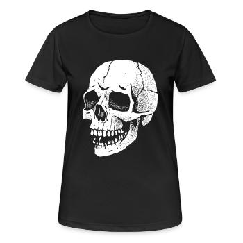 Skull - Women's Breathable T-Shirt - black - Front - AI Model Female 172 light (172cm)