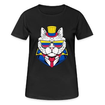 Colombie - T-shirt respirant Femme - noir - Devant - AI Model Female 172 light (172cm)