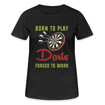 Dart Dartboard Dartpfeil - Frauen T-Shirt atmungsaktiv - Schwarz - Vorne - AI Model Female 172 light (172cm)
