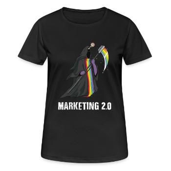 Unicorn Death Sensenmann funny gift of Christmas - Women's Breathable T-Shirt - black - Front - AI Model Female 172 light (172cm)