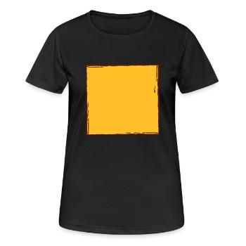 Lignes de trame de brosse - T-shirt respirant Femme - noir - Devant - AI Model Female 172 light (172cm)