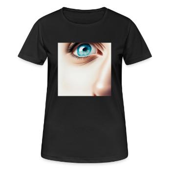 Face - Women's Breathable T-Shirt - black - Front - AI Model Female 172 light (172cm)