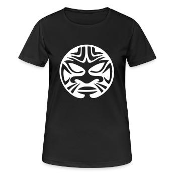 maori face - Women's Breathable T-Shirt - black - Front - AI Model Female 172 light (172cm)