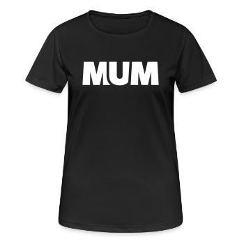 Mama Mum Mutter Geburt Geschenk Muttertag - Frauen T-Shirt atmungsaktiv - Schwarz - Vorne - AI Model Female 172 light (172cm)