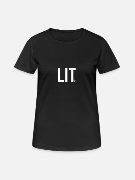 Lit - Women's Breathable T-Shirt - black